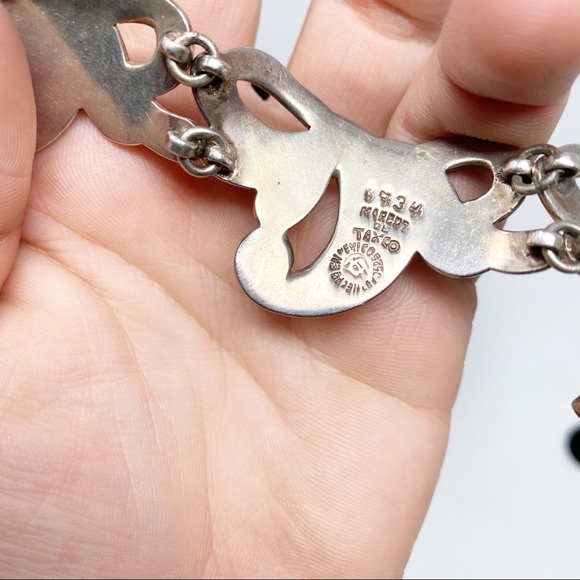 144 Vintage Margot de Taxco enamel bracelet 5734 - Picture 6 of 9